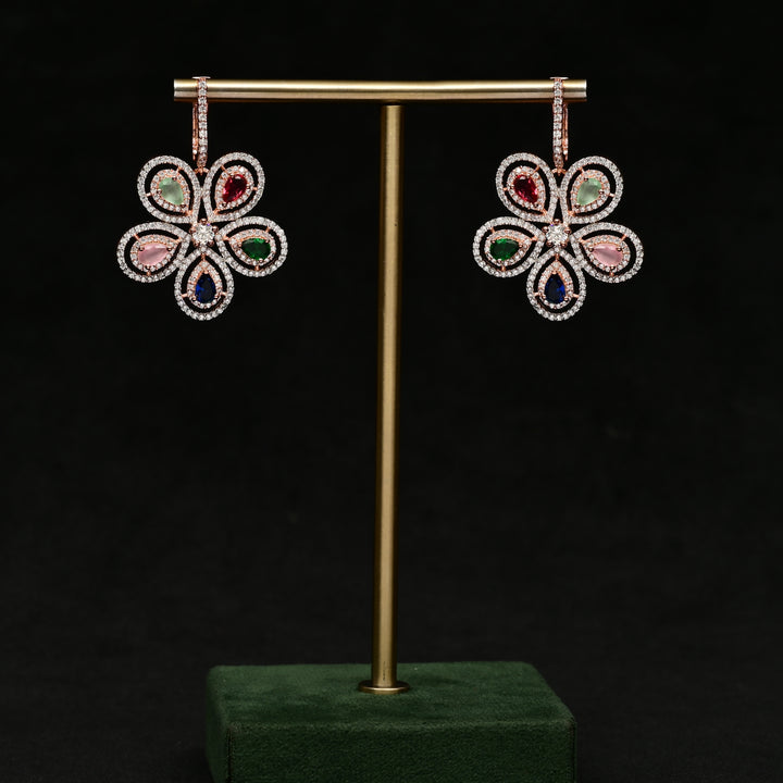CZ Rose Gold Earrings