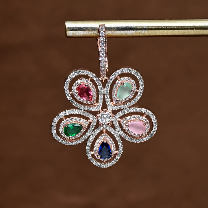 CZ Rose Gold Earrings
