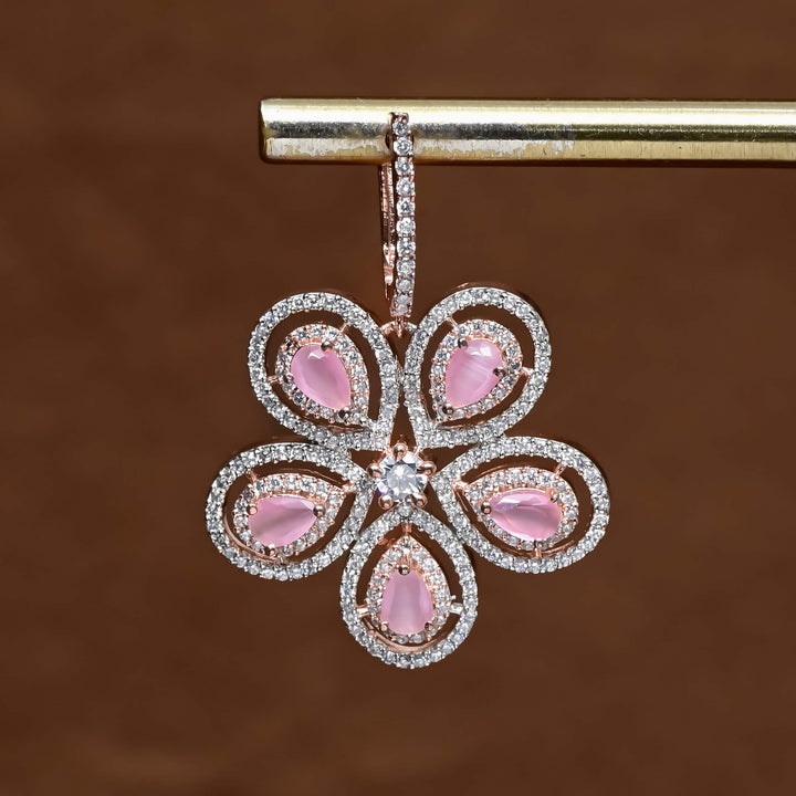 CZ Rose Gold Earrings