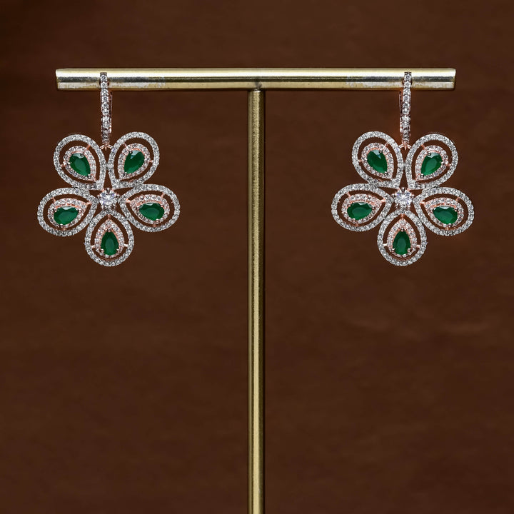 CZ Rose Gold Earrings