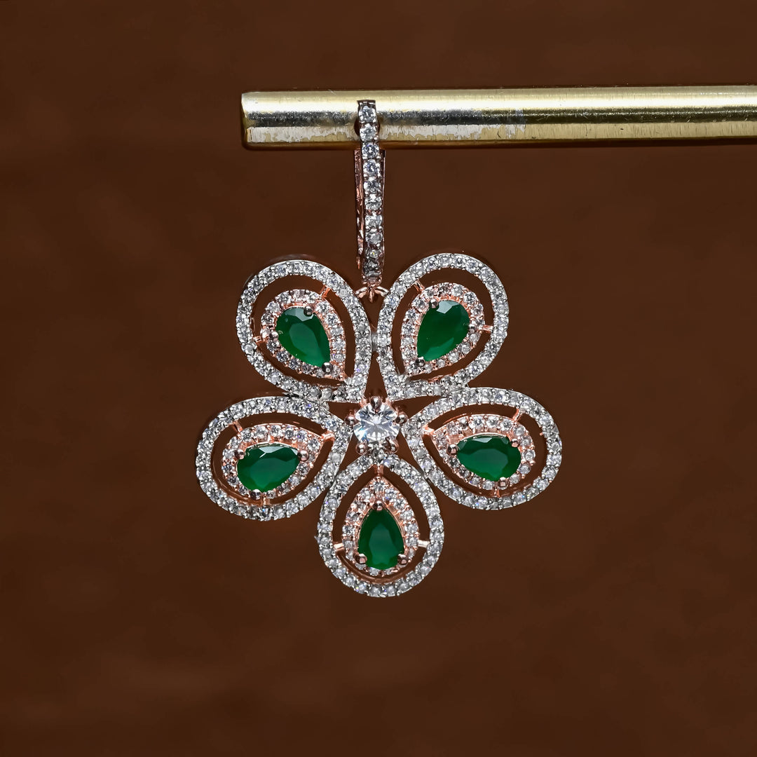 CZ Rose Gold Earrings
