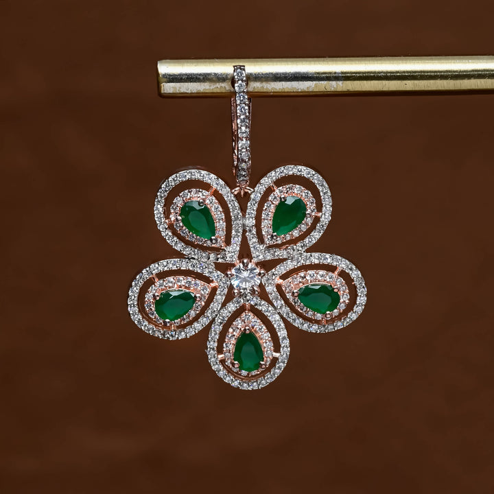 CZ Rose Gold Earrings