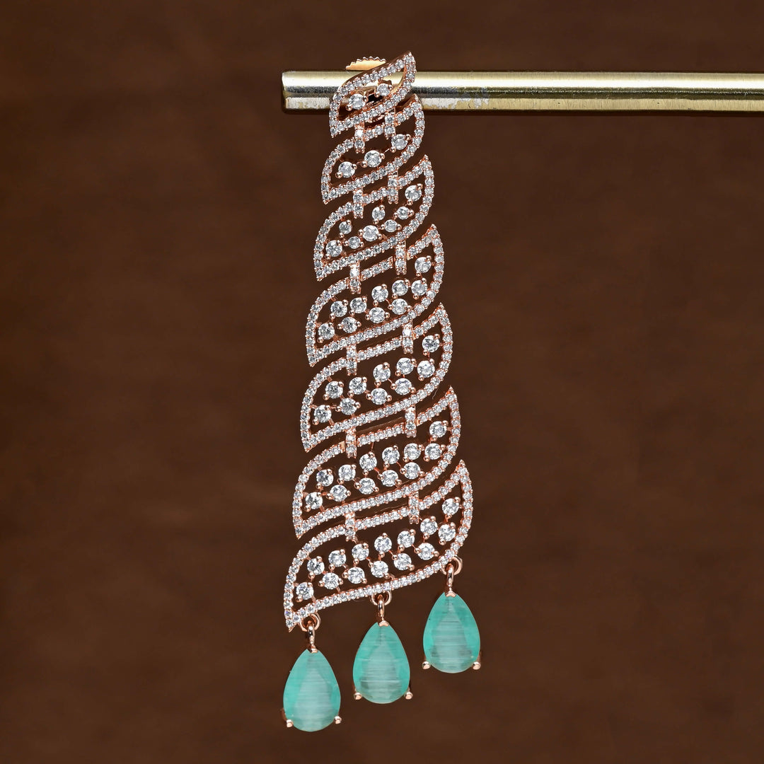 CZ Rose Gold Earrings