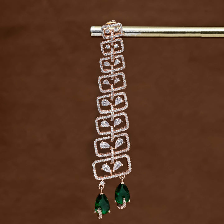 CZ Rose Gold Earrings