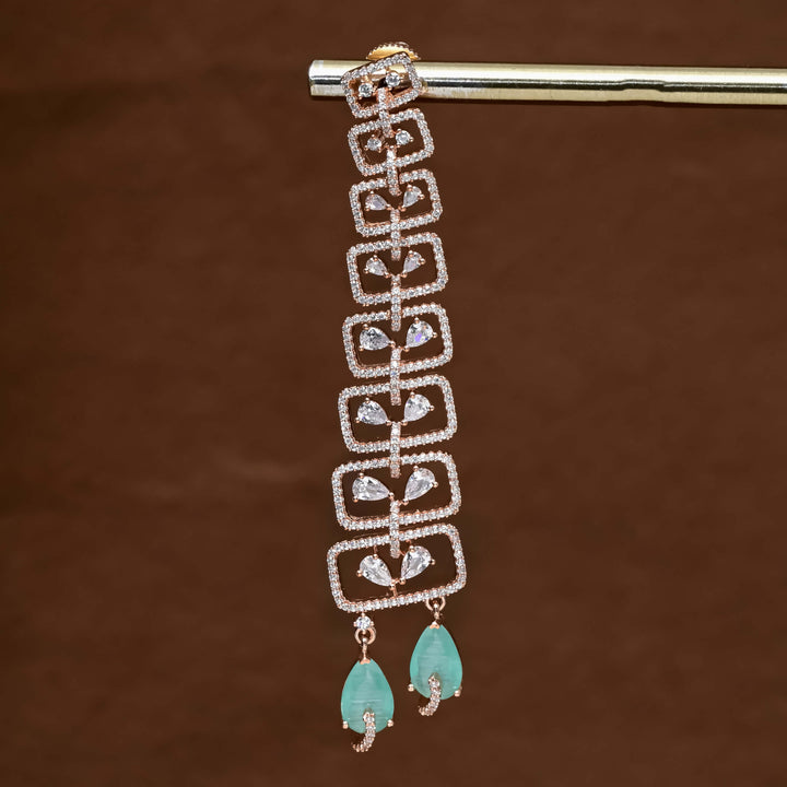 CZ Rose Gold Earrings