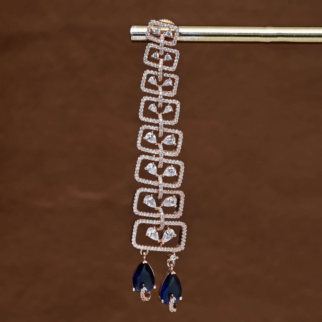 CZ Rose Gold Earrings