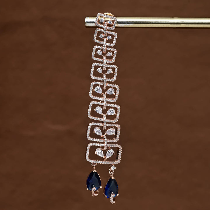 CZ Rose Gold Earrings