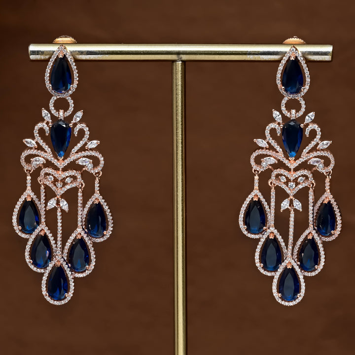 CZ Rose Gold Earrings