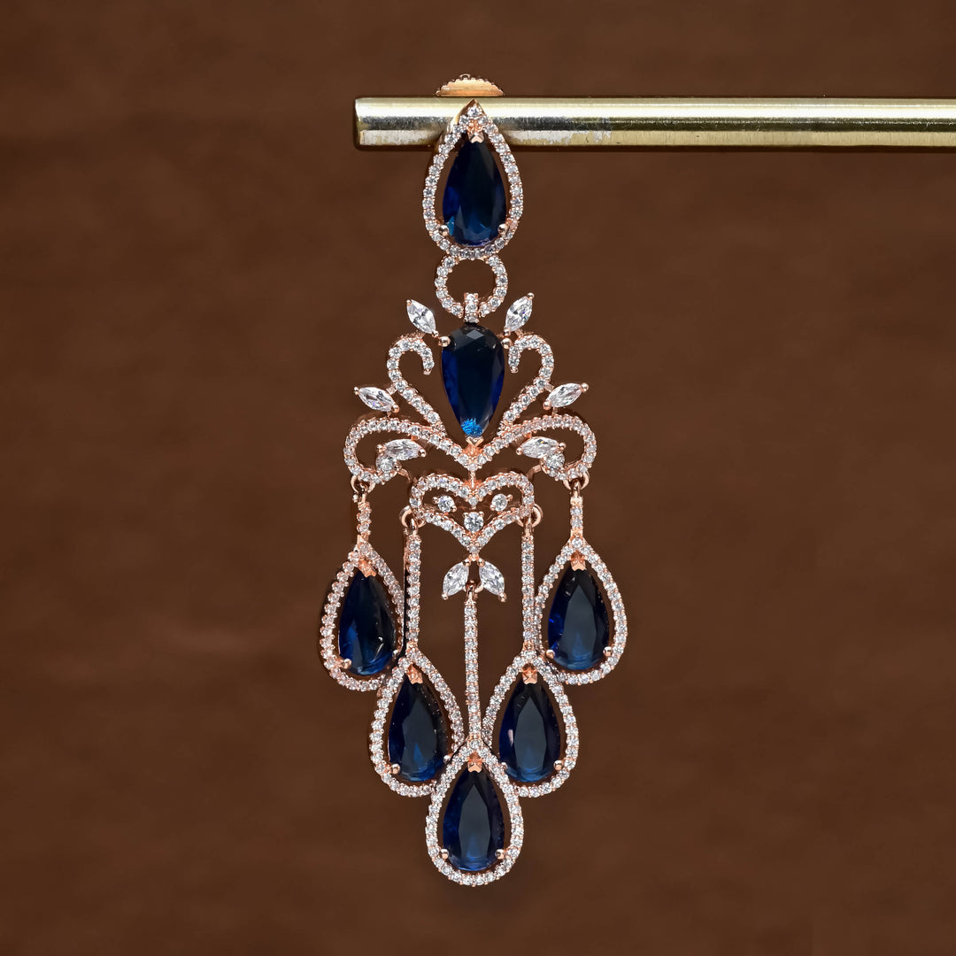 CZ Rose Gold Earrings