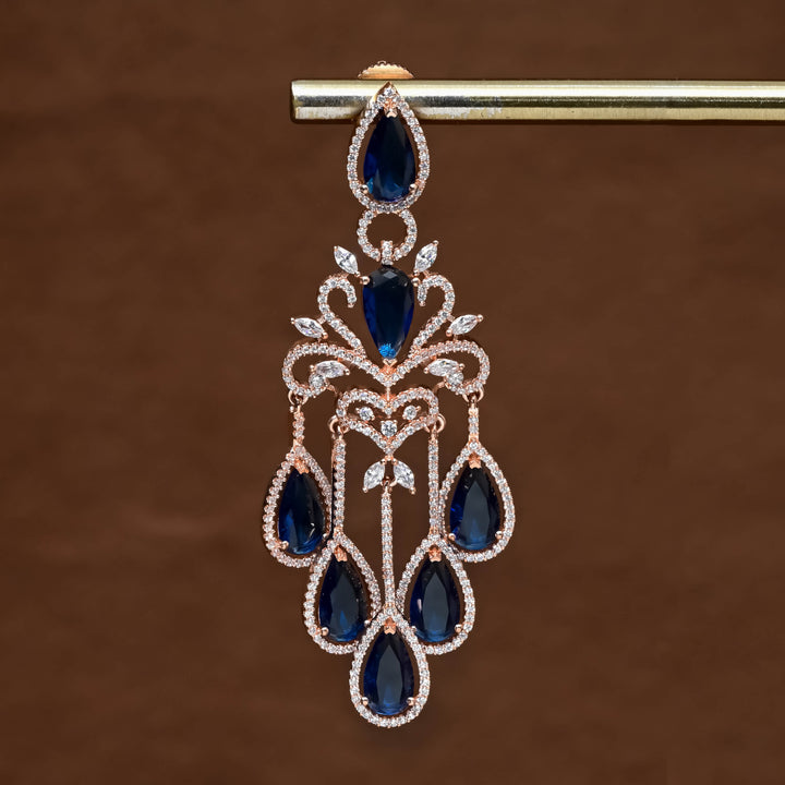 CZ Rose Gold Earrings