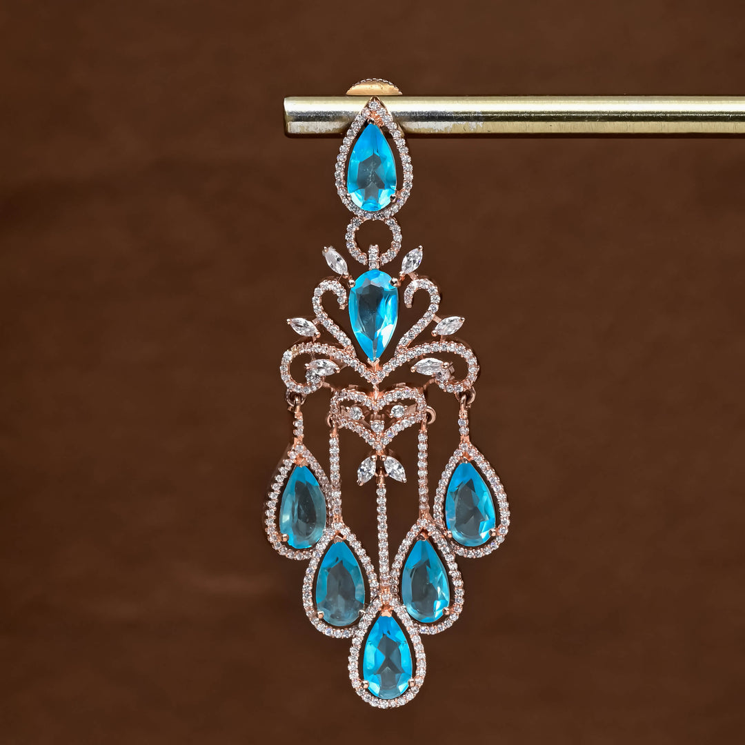 CZ Rose Gold Earrings