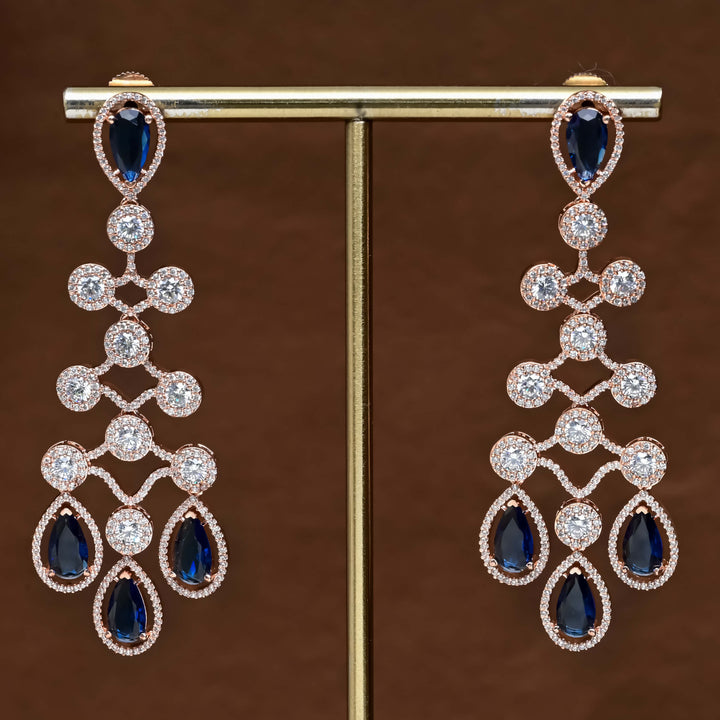 CZ Rose Gold Earrings