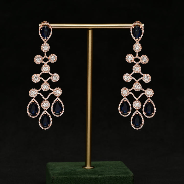 CZ Rose Gold Earrings