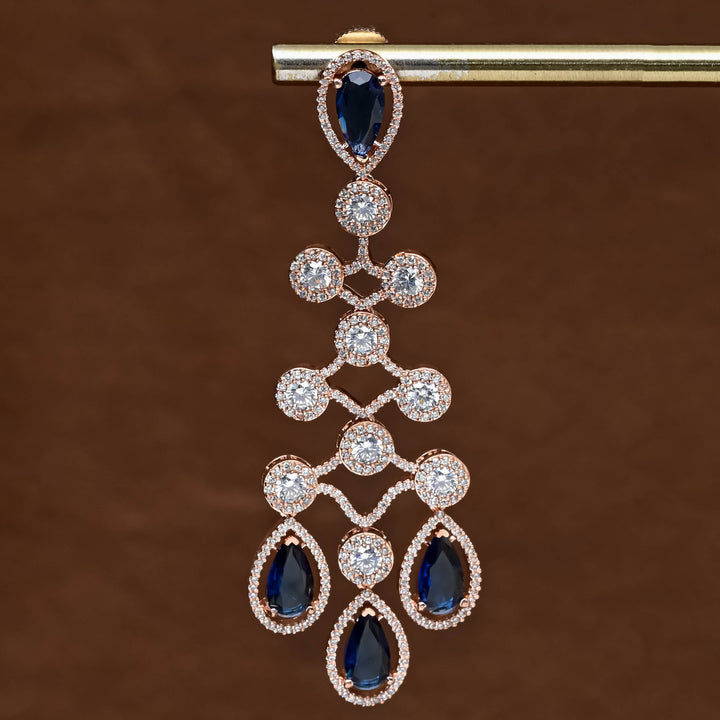CZ Rose Gold Earrings