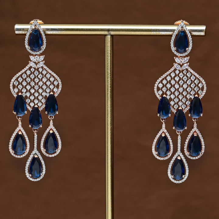 CZ Rose Gold Earrings