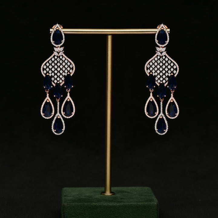 CZ Rose Gold Earrings