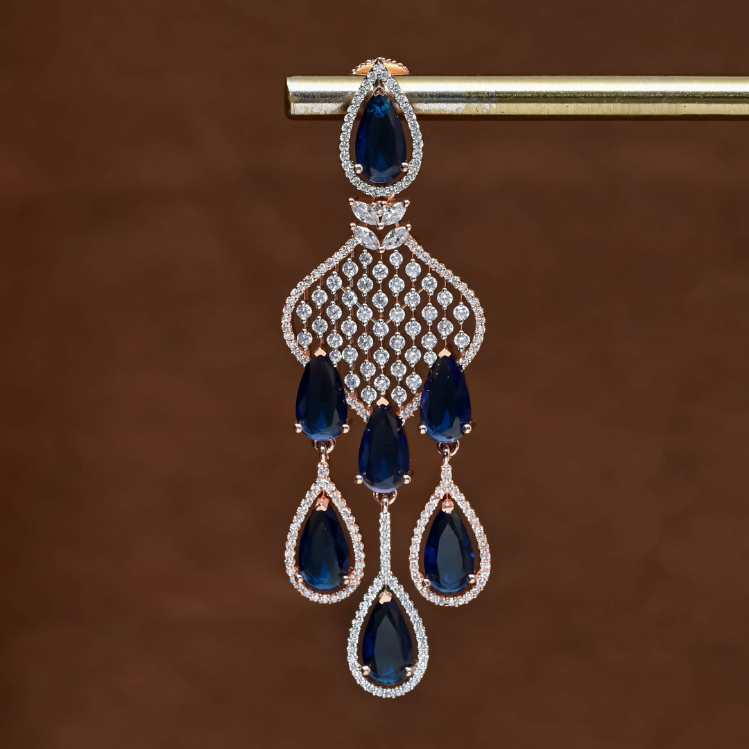 CZ Rose Gold Earrings