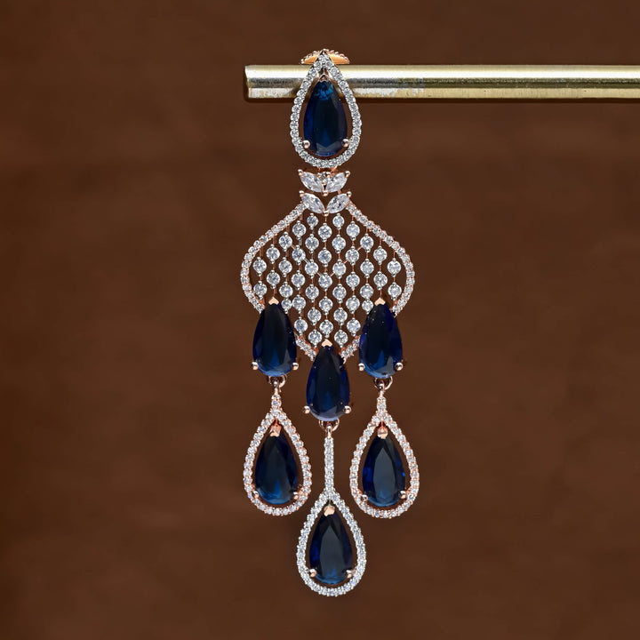 CZ Rose Gold Earrings