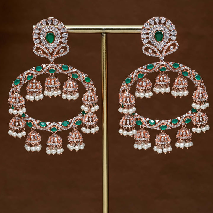 CZ Rose Gold Earrings