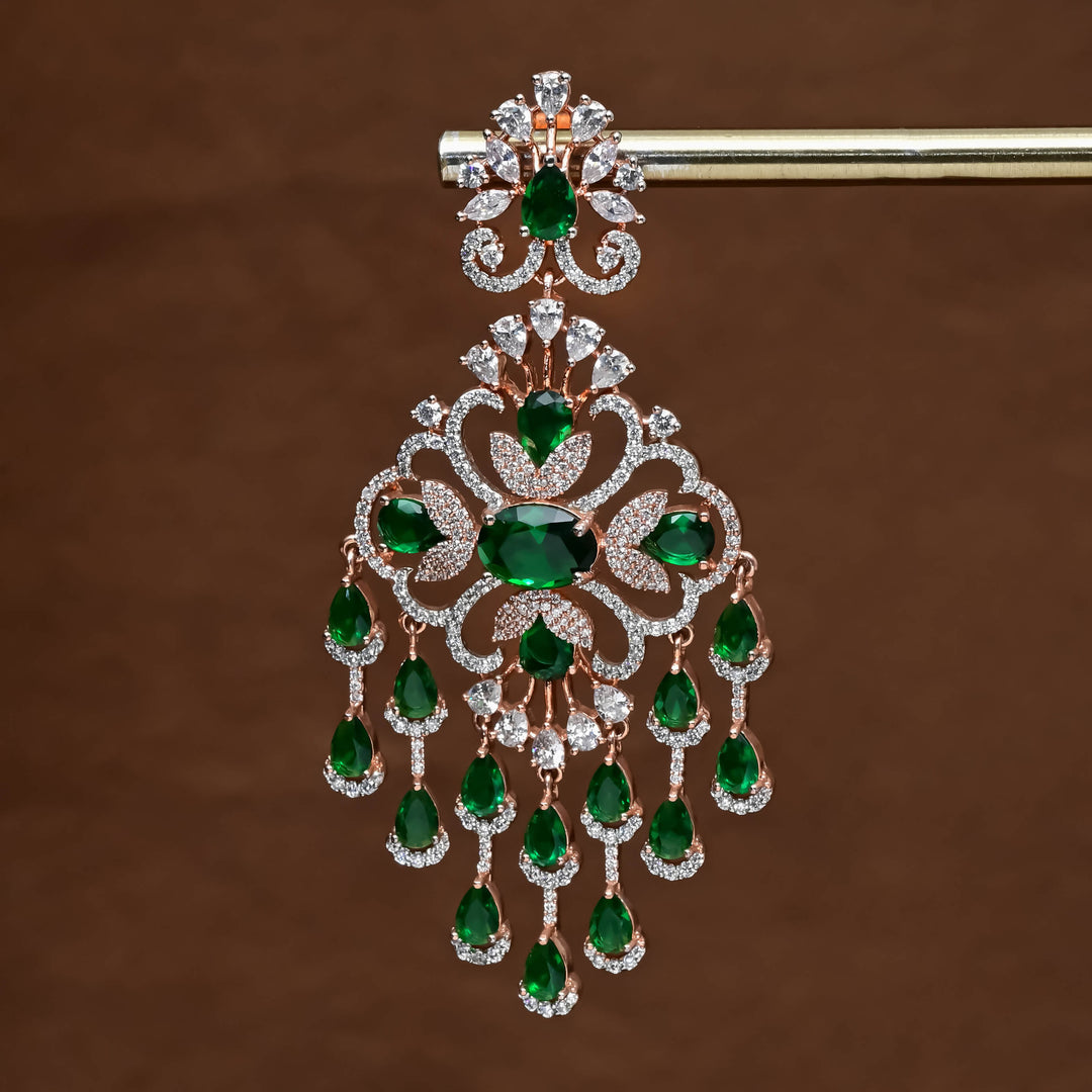 CZ Rose Gold Earrings