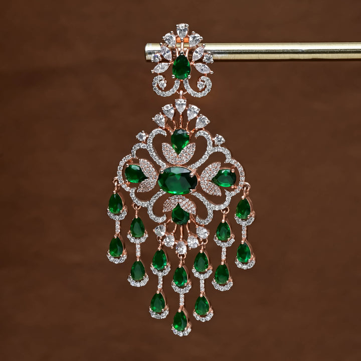 CZ Rose Gold Earrings