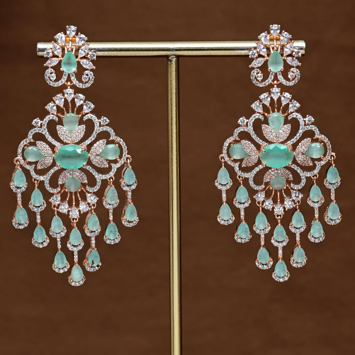 CZ Rose Gold Earrings