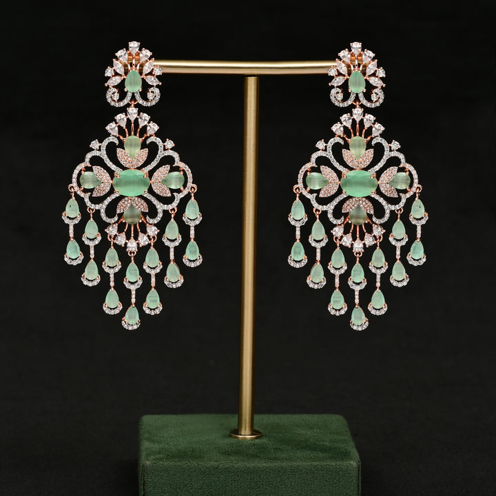 CZ Rose Gold Earrings