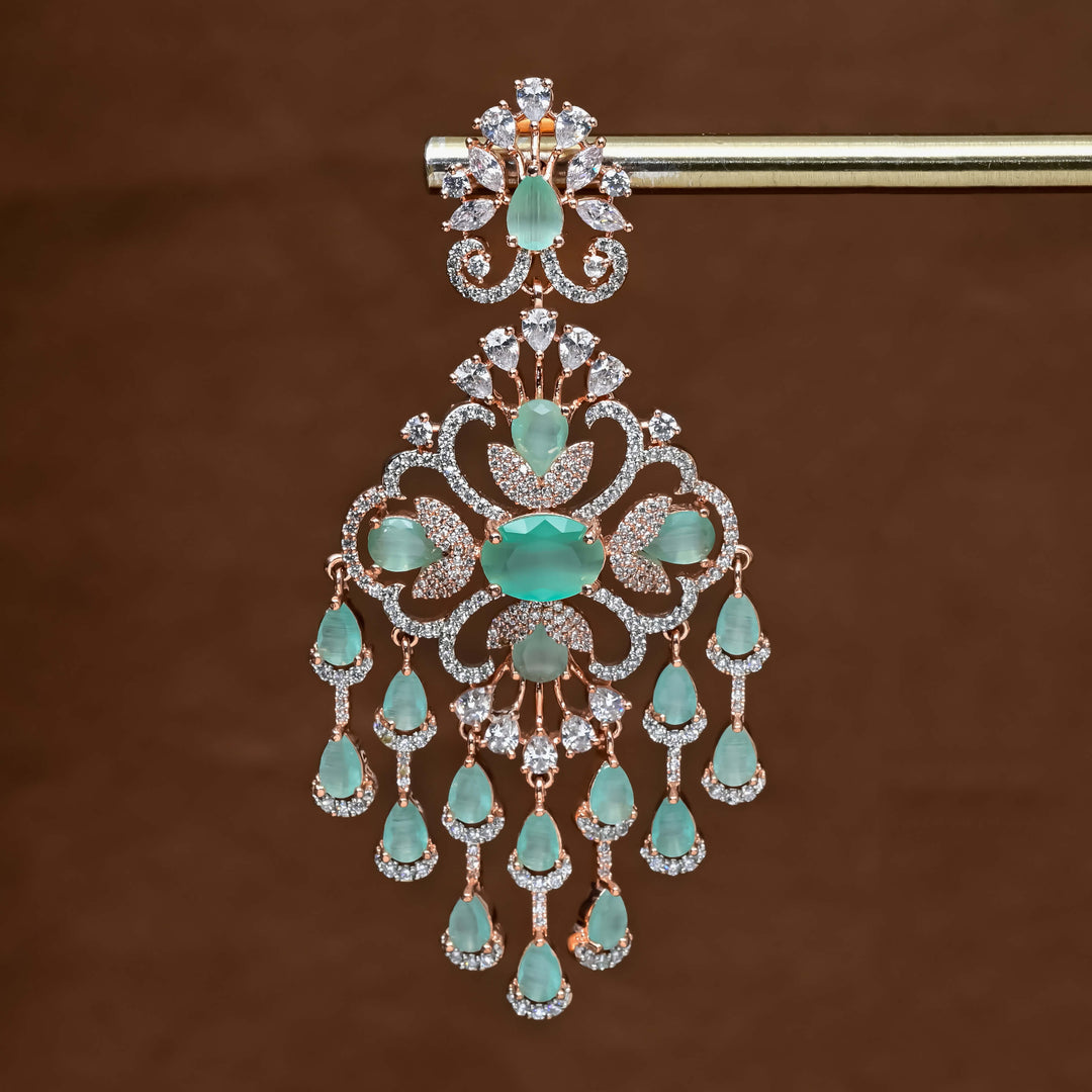 CZ Rose Gold Earrings
