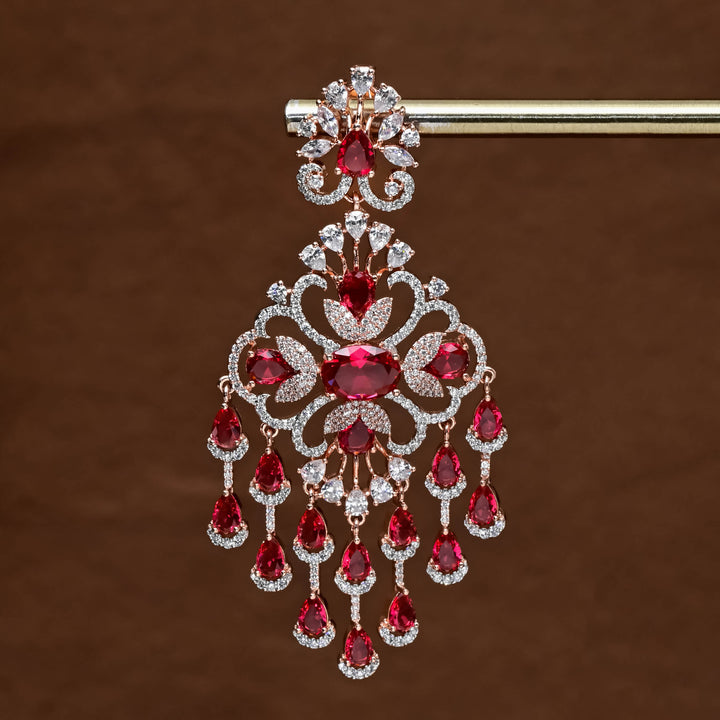 CZ Rose Gold Earrings