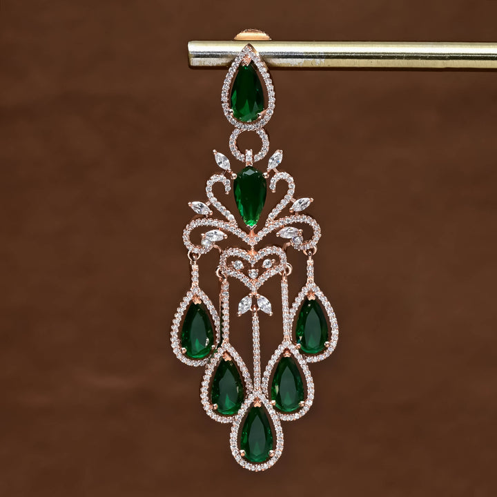 CZ Rose Gold Earrings