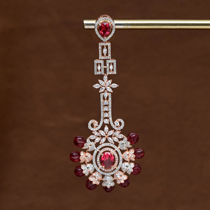 CZ Rose Gold Earrings