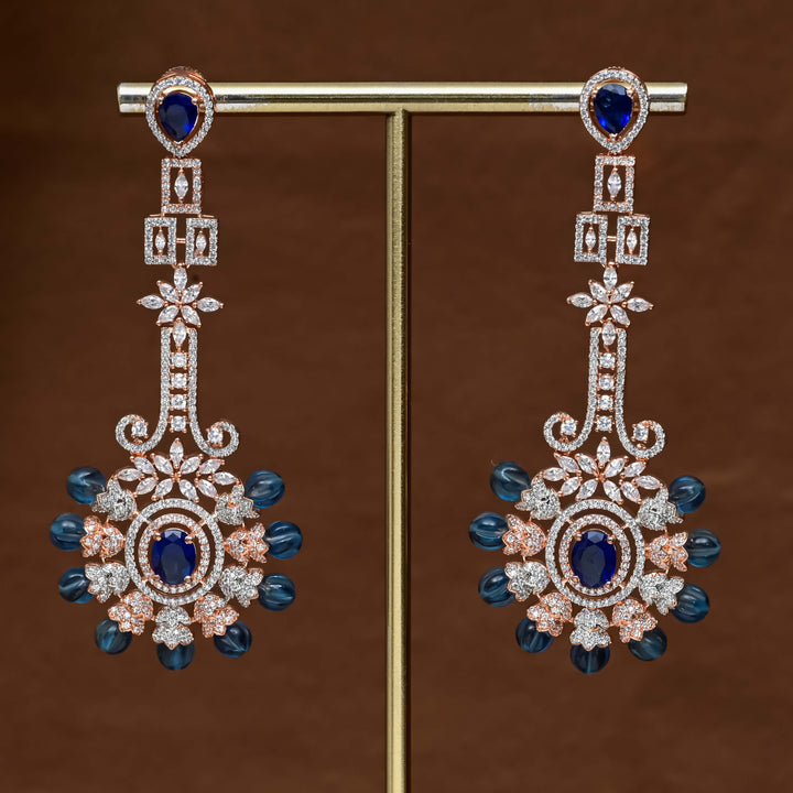 CZ Rose Gold Earrings