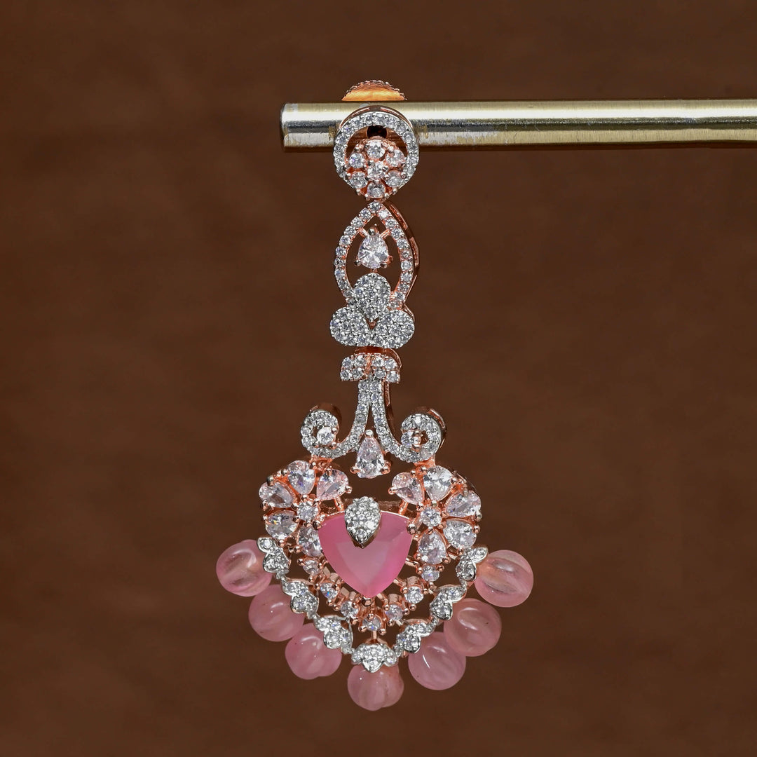CZ Rose Gold Earrings
