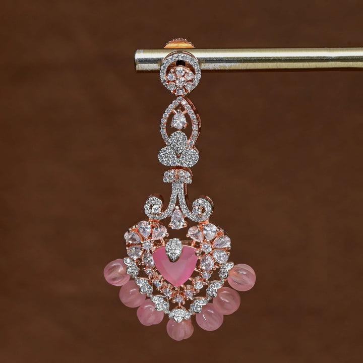 CZ Rose Gold Earrings