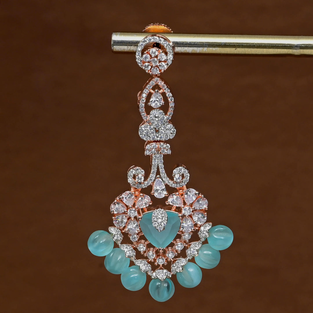 CZ Rose Gold Earrings