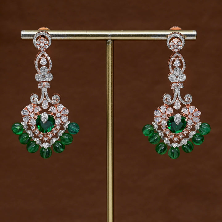 CZ Rose Gold Earrings