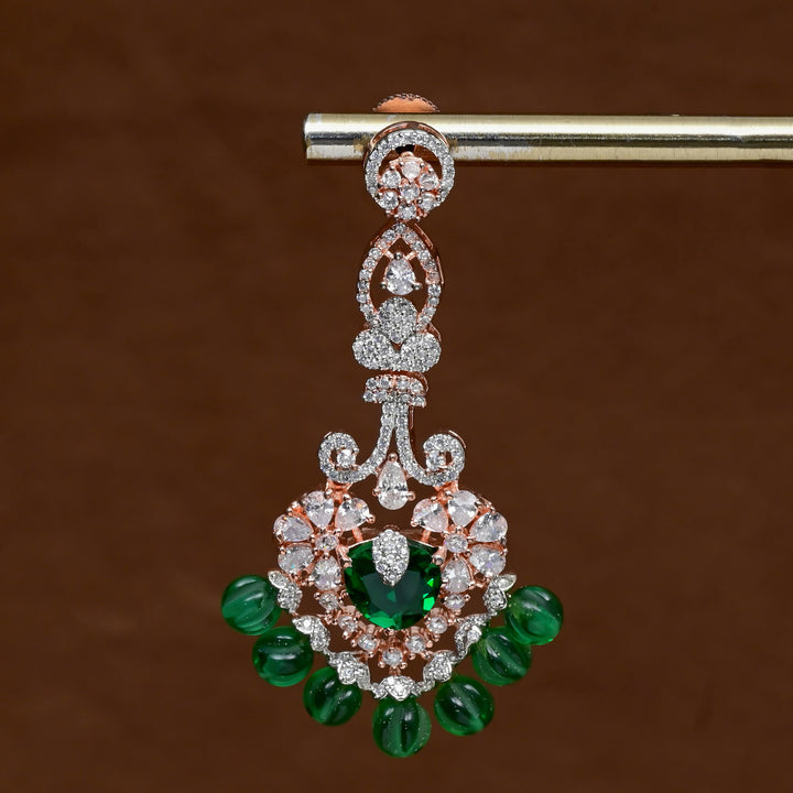 CZ Rose Gold Earrings