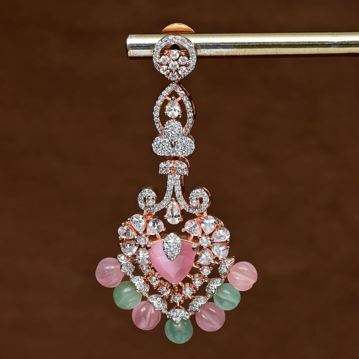 CZ Rose Gold Earrings
