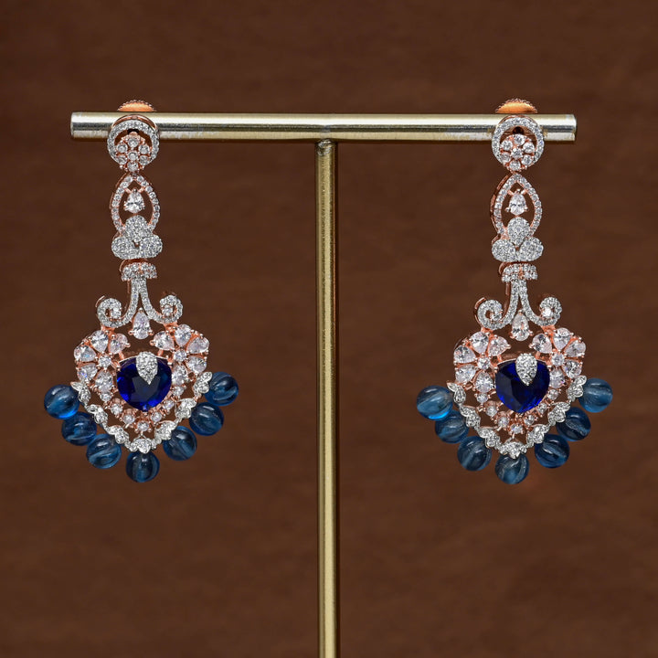 CZ Rose Gold Earrings