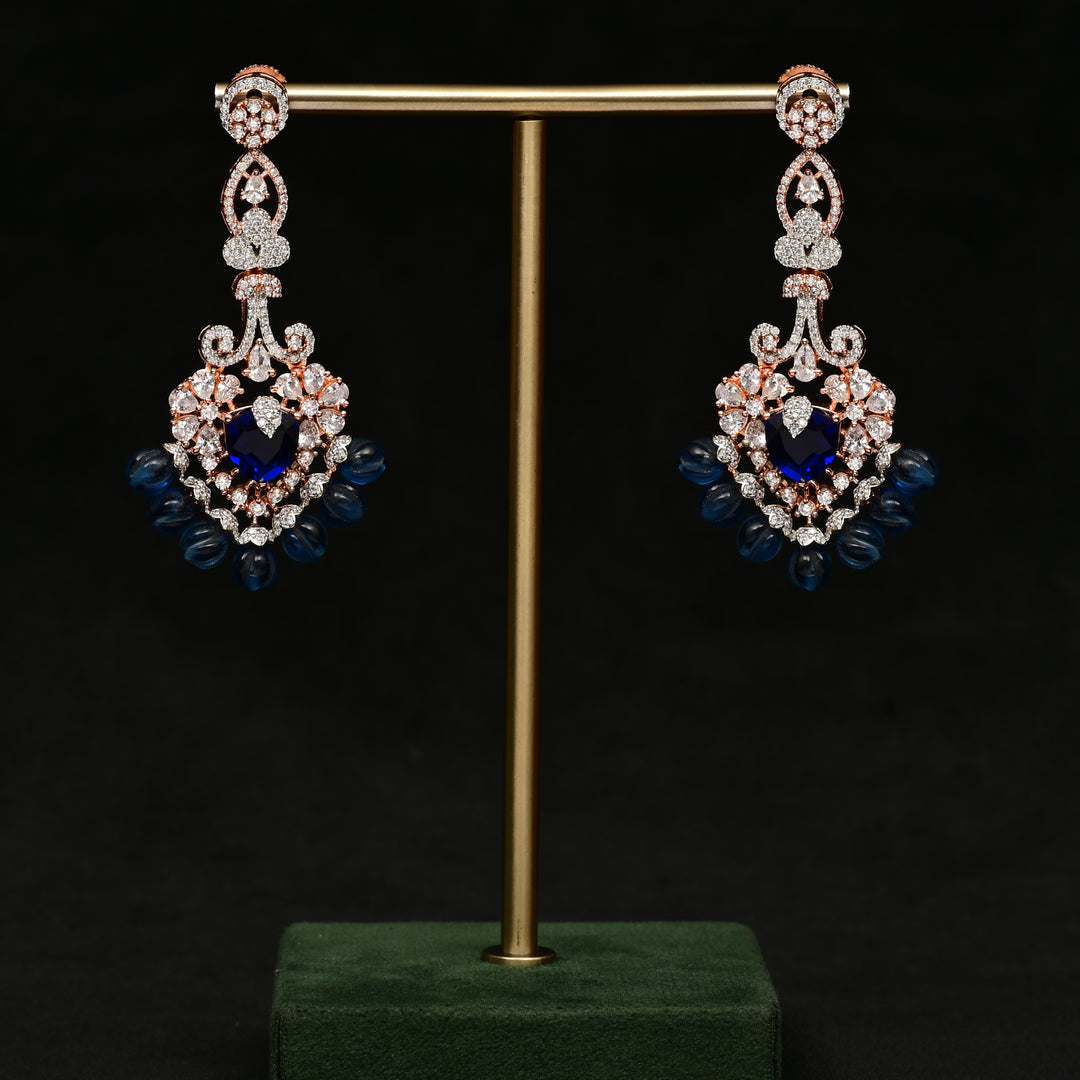 CZ Rose Gold Earrings