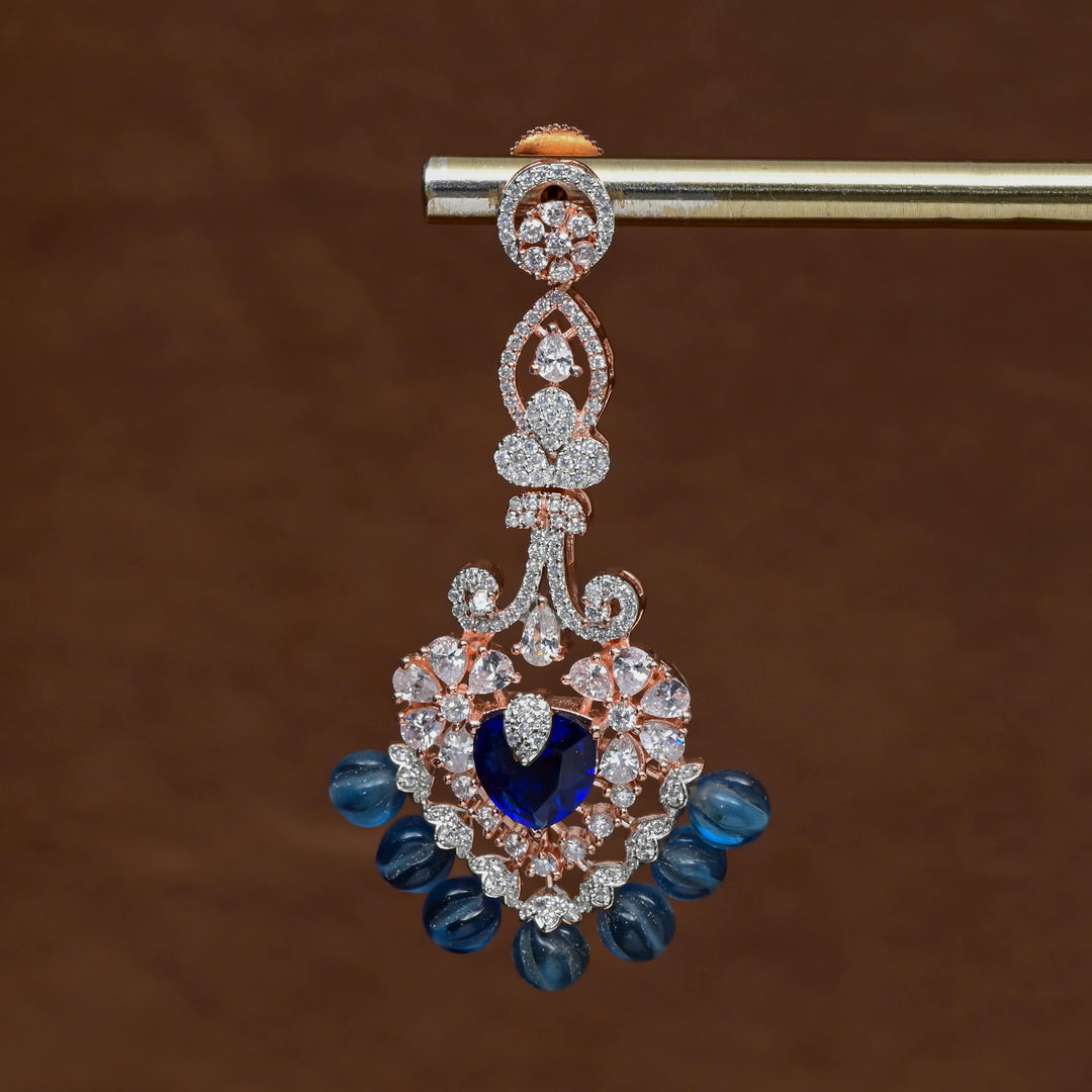 CZ Rose Gold Earrings