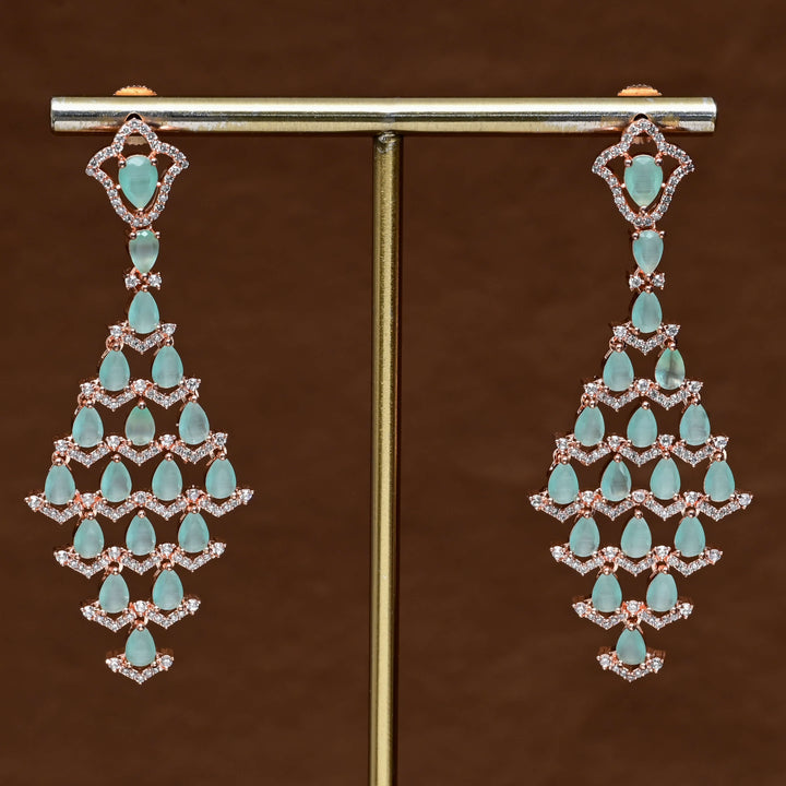 CZ Rose Gold Earrings