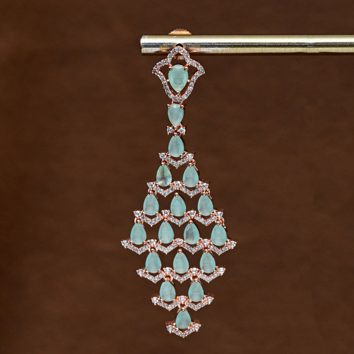 CZ Rose Gold Earrings