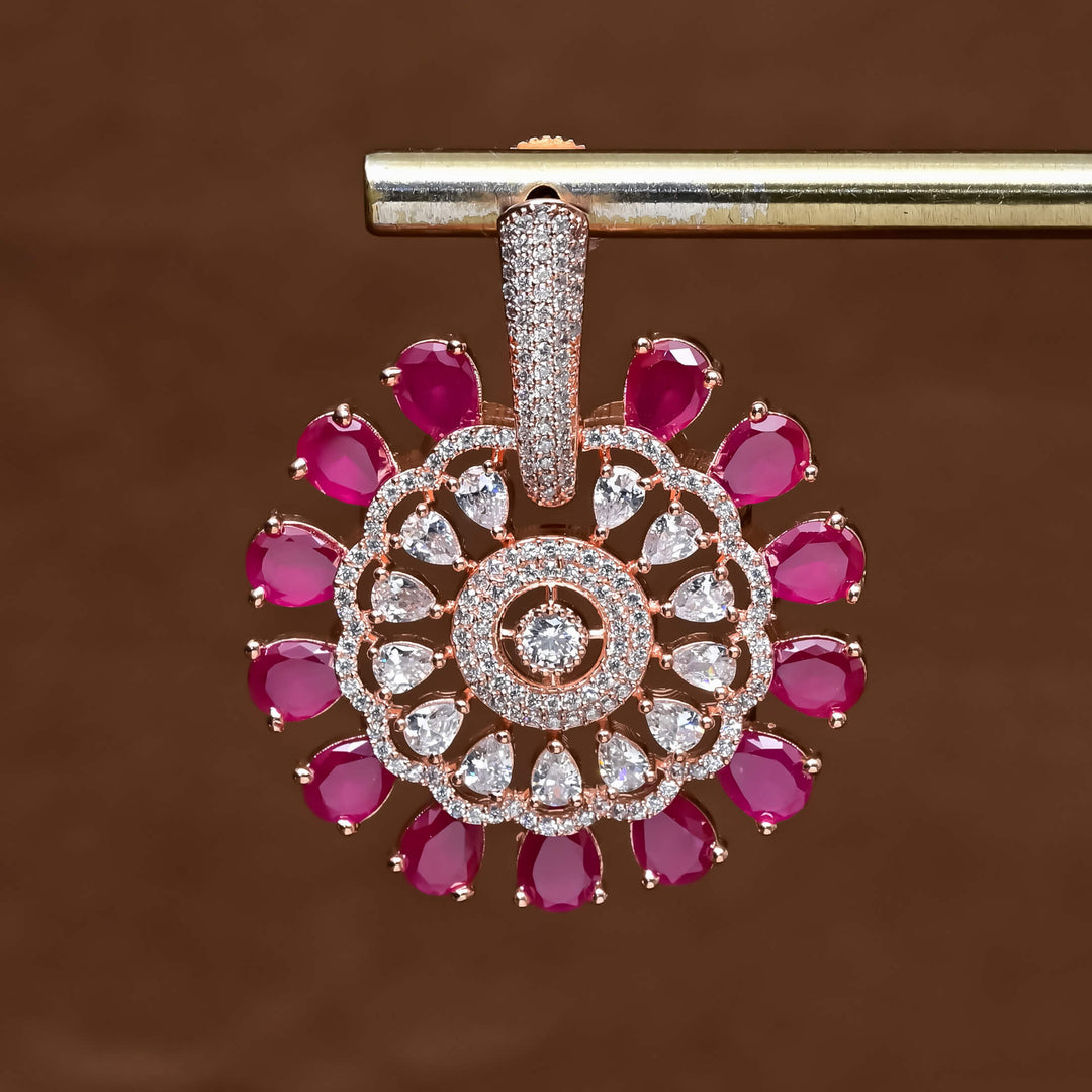 CZ Rose Gold Earrings