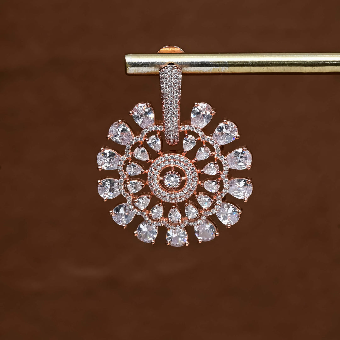 CZ Rose Gold Earrings
