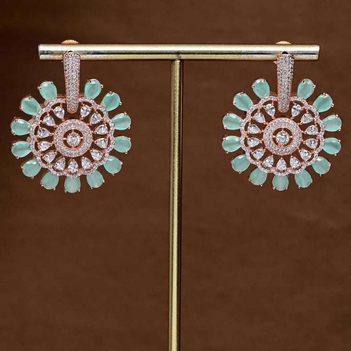 CZ Rose Gold Earrings