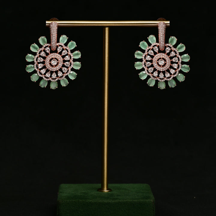 CZ Rose Gold Earrings
