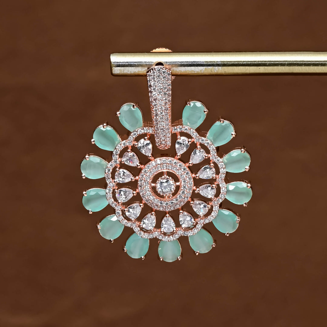 CZ Rose Gold Earrings