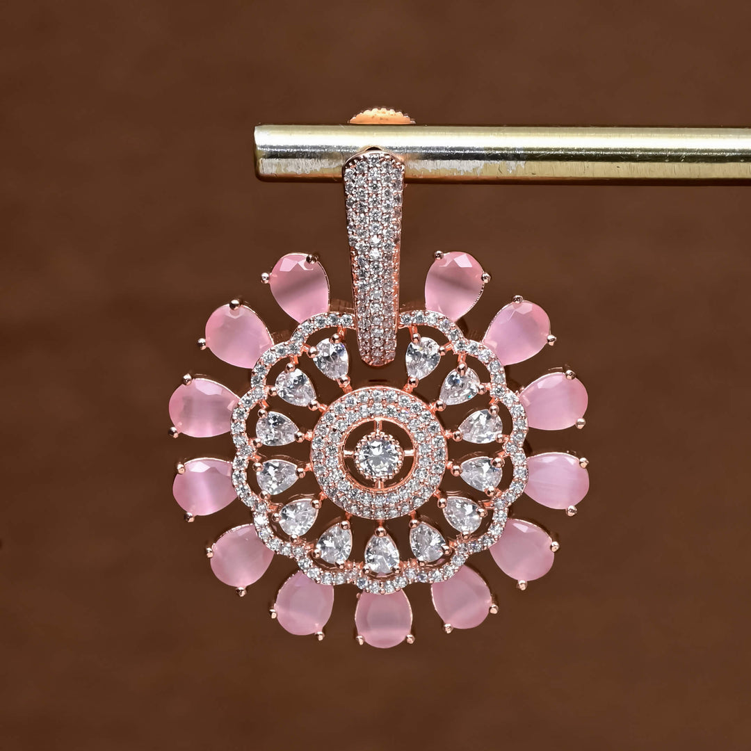 CZ Rose Gold Earrings