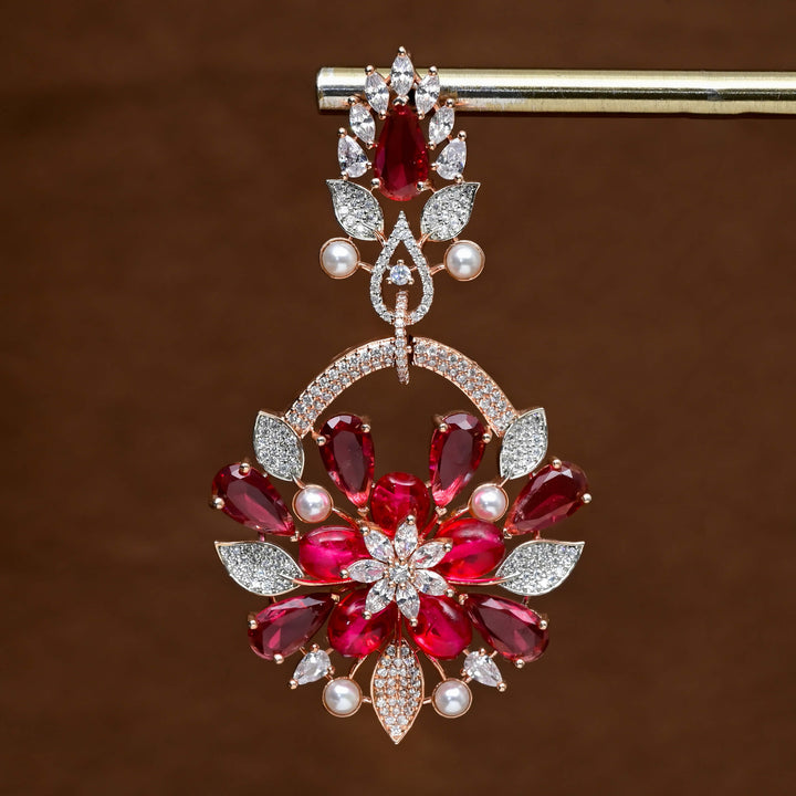 CZ Rose Gold Earrings